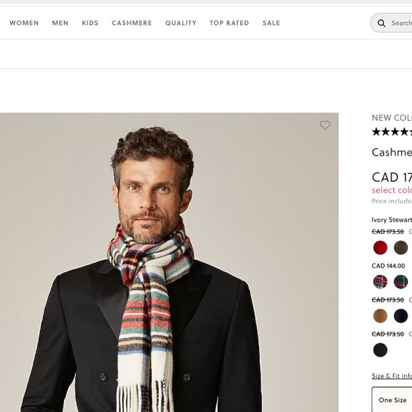 Wool plaid scarf - Picture 6 of 6